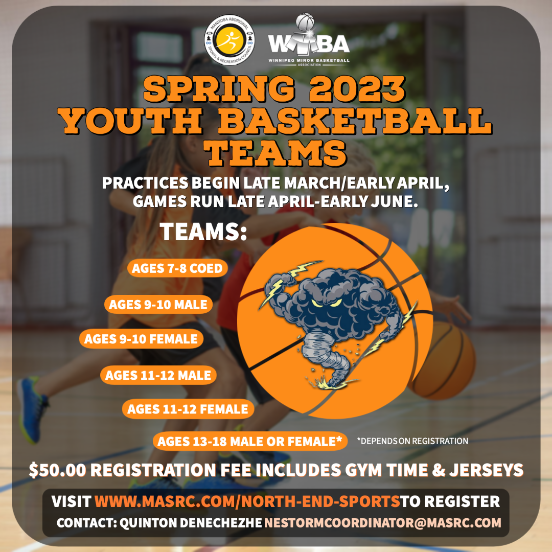 May be an image of basketball, ball and text that says 'WABA BASKETBALL SPRING 2023 YOUTH BASKETBALL PROGRAM PRACTICES BEGIN LATE MARCH/EARLYAPRIL, GAMES RUN LATE APRIL-LATE JUNE. TEAMS: AGES 7-8 COED AGES 9-10 MALE AGES 9-10 FEMALE AGES 11-12 MALE AGES FEMALE AGES 13-18 MALE OR FEMALE* *DEPENDSONREGISTRATION *DEPENDSON REGISTRATION OPENS FEBRUARY 24, 2023 WWW.MASRC.COM/NORTH-END-SPORTS'
